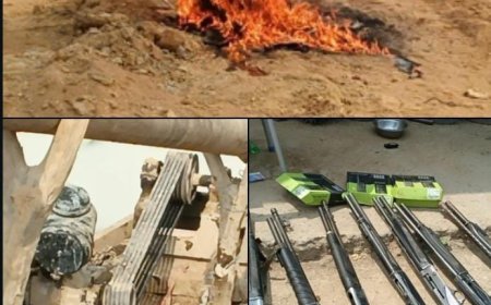 NAIMOS Seizes Cache of Weapons following Massive Raids of Galamsey Sites at Ahanta West Municipality