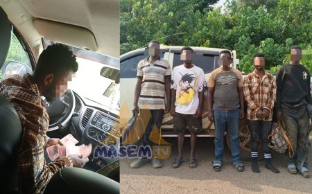 NAIMOS seizes Excavators and arrests galamseyer who attempted bribing the Taskforce and four (4) others at Cape Three Points