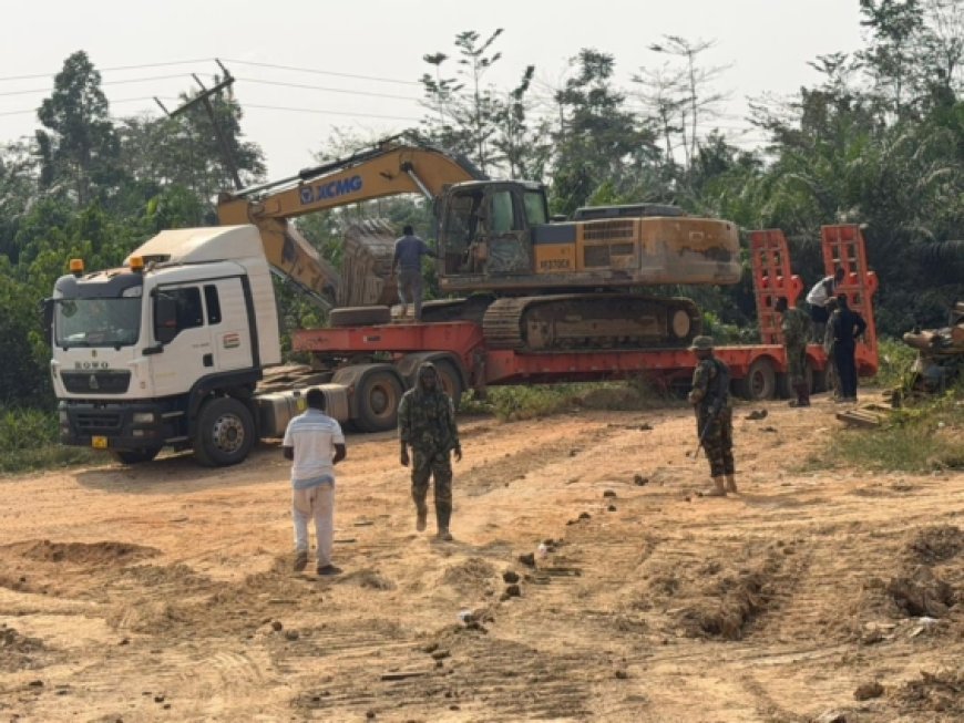 NAIMOS arrests galamsey kingpin over bribery attempt, seizes excavators at Cape Three Points