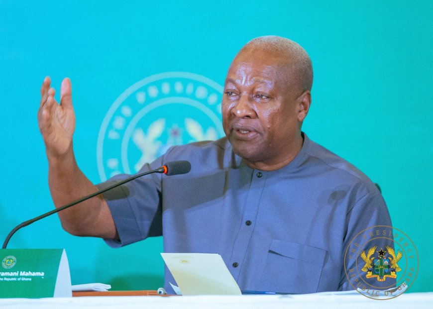 President Mahama targets 15% manufacturing share of GDP, 500,000 industrial jobs by 2030