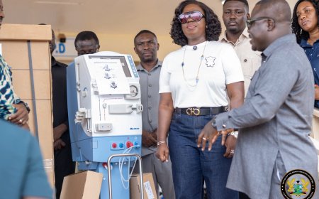 Mahama Care Donates Two Dialysis Machines to Sunyani Teaching Hospital to Boost Specialist Healthcare