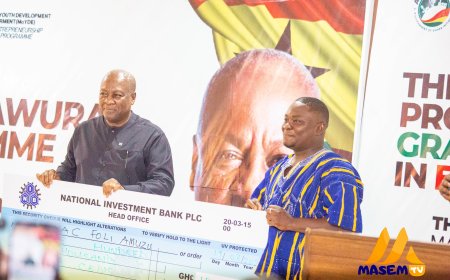 Adwumawura Grant Disbursement Successfully Completed in Bono Region, Boosting Local Entrepreneurship