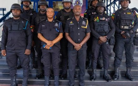 IGP Promotes Seven Officers for Foiling Armed Robbery in Tema