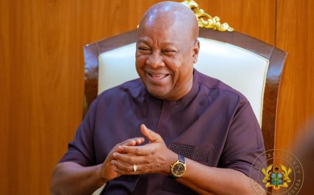 President Mahama Jokingly Advises Ghanaians to Avoid Late-Night Banku as He Promotes Healthier Eating Habits