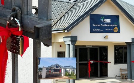 Aggrieved Youth in Wamfie Lock Up Dormaa East NHIS Office in Protest Over Unresolved Concerns