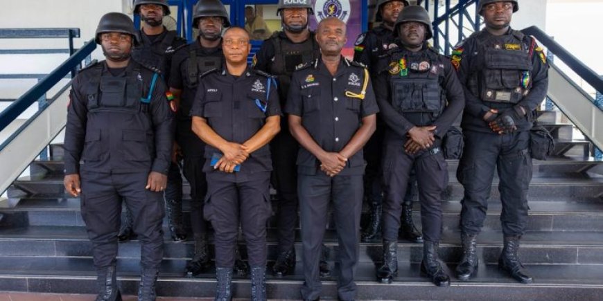 IGP Promotes Seven Officers for Foiling Armed Robbery in Tema