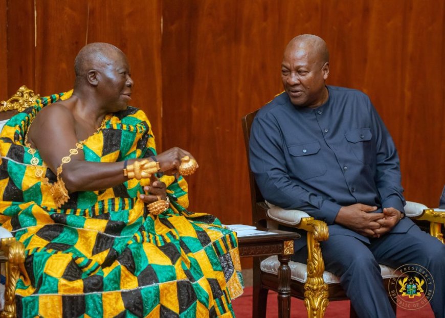 Asantehene urges Mahama to champion a new political culture