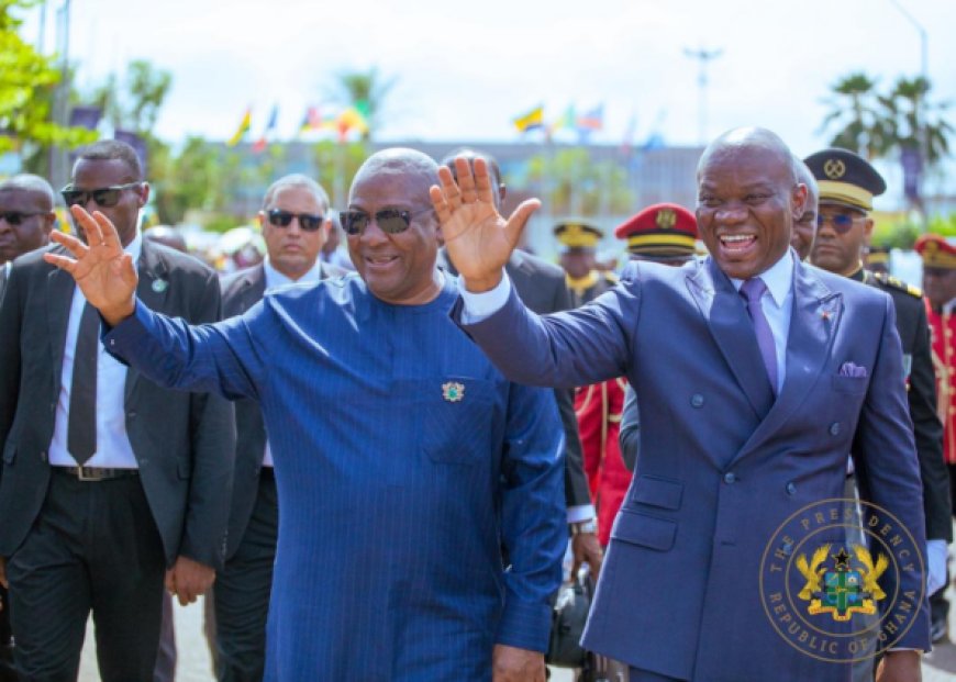 President Mahama attends innovation and development forum in Libreville
