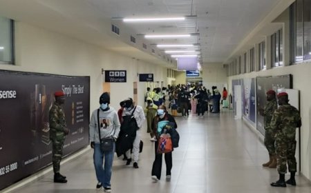 Second Batch of 345 Evacuated Ghanaians Returns from South Africa